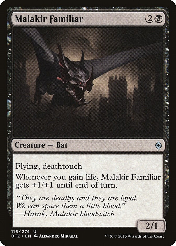 Image for Malakir Familiar (116) [Battle for Zendikar] - Magic: The Gathering