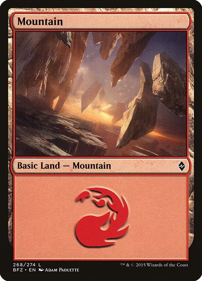 Image for Mountain (268) (268) [Battle for Zendikar] - Magic: The Gathering