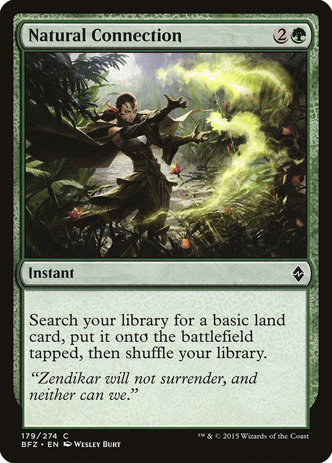 Image for Natural Connection (179) [Battle for Zendikar] - Magic: The Gathering