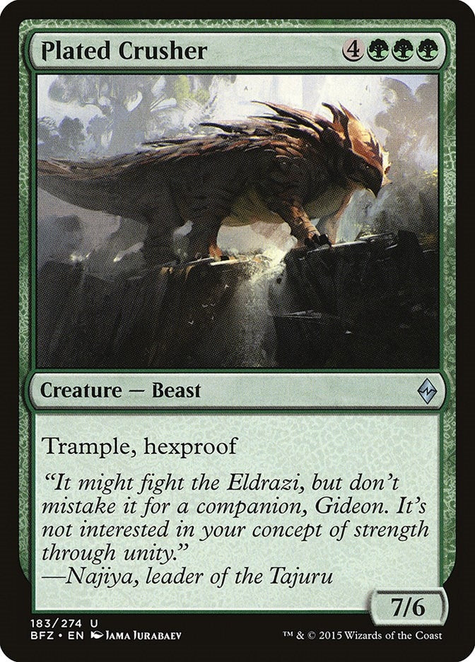 Image for Plated Crusher (183) [Battle for Zendikar] - Magic: The Gathering
