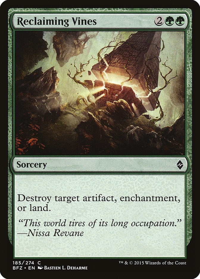 Image for Reclaiming Vines (185) [Battle for Zendikar] - Magic: The Gathering
