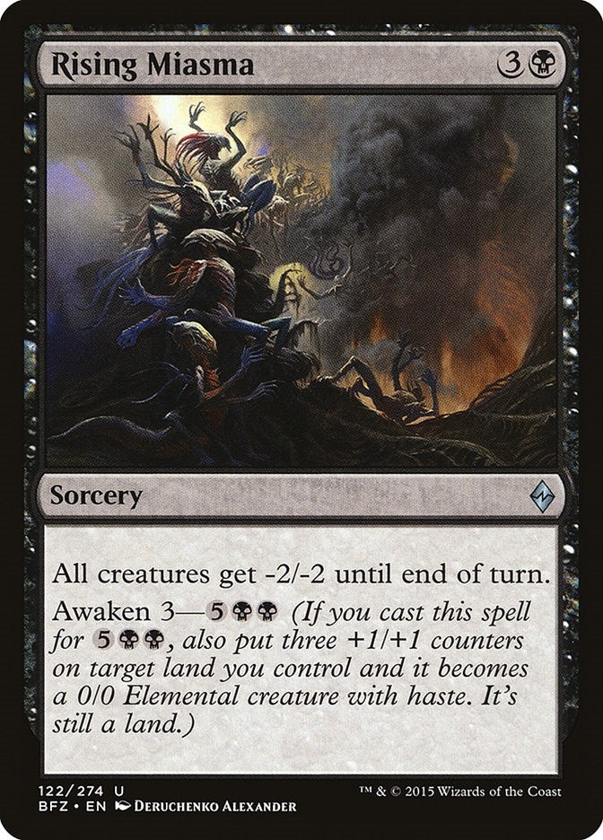 Image for Rising Miasma (122) [Battle for Zendikar] - Magic: The Gathering