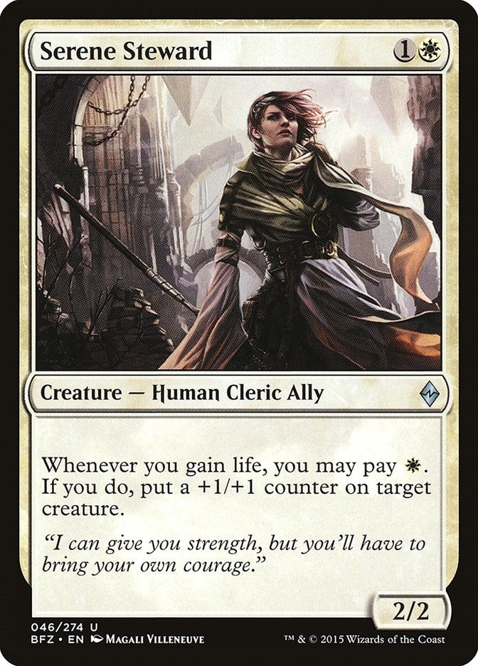 Image for Serene Steward (46) [Battle for Zendikar] - Magic: The Gathering