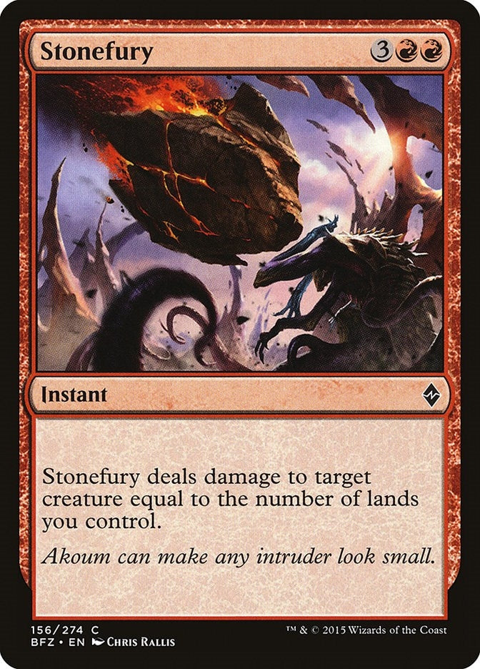 Image for Stonefury (156) [Battle for Zendikar] - Magic: The Gathering