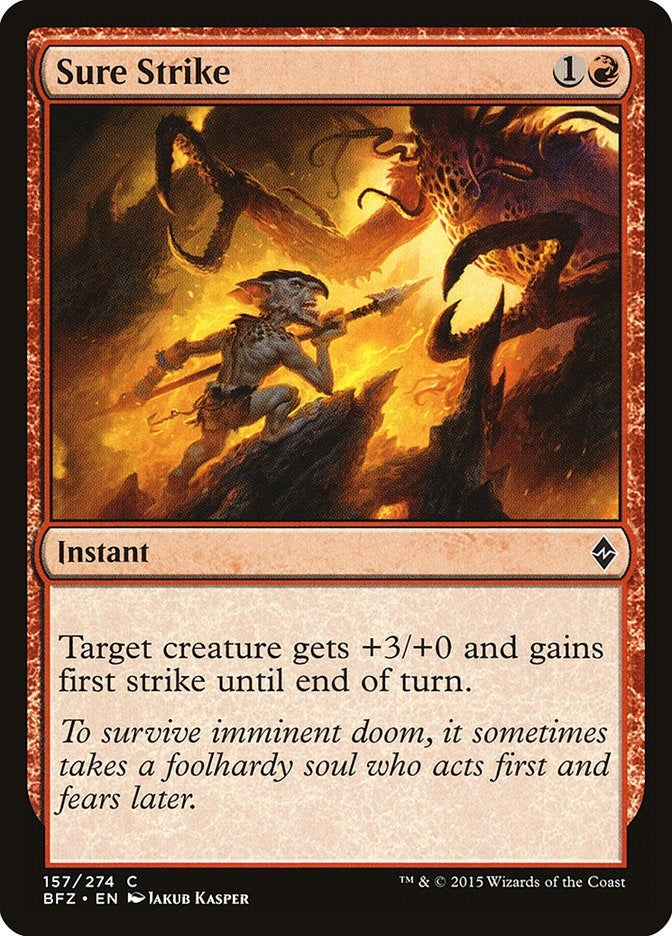 Image for Sure Strike (157) [Battle for Zendikar] - Magic: The Gathering
