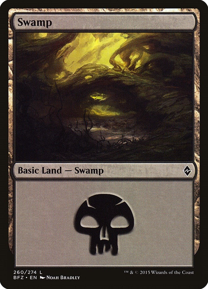 Image for Swamp (260) (260) [Battle for Zendikar] - Magic: The Gathering
