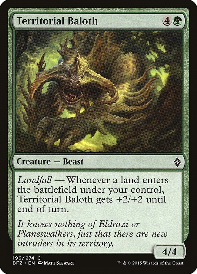 Image for Territorial Baloth (196) [Battle for Zendikar] - Magic: The Gathering