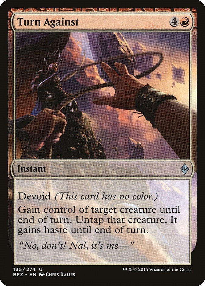 Image for Turn Against (135) [Battle for Zendikar] - Magic: The Gathering
