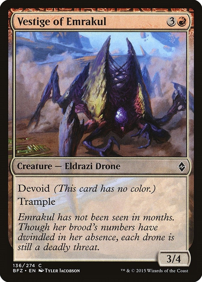 Image for Vestige of Emrakul (136) [Battle for Zendikar] - Magic: The Gathering