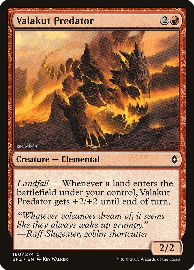 Image for Valakut Predator (160) [Battle for Zendikar] - Magic: The Gathering