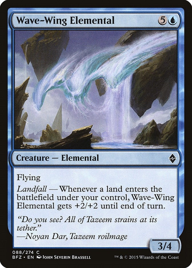 Image for Wave-Wing Elemental (88) [Battle for Zendikar] - Magic: The Gathering