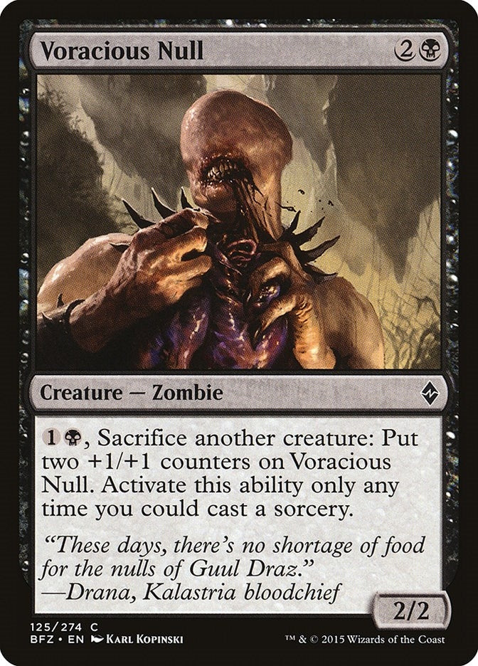 Image for Voracious Null (125) [Battle for Zendikar] - Magic: The Gathering