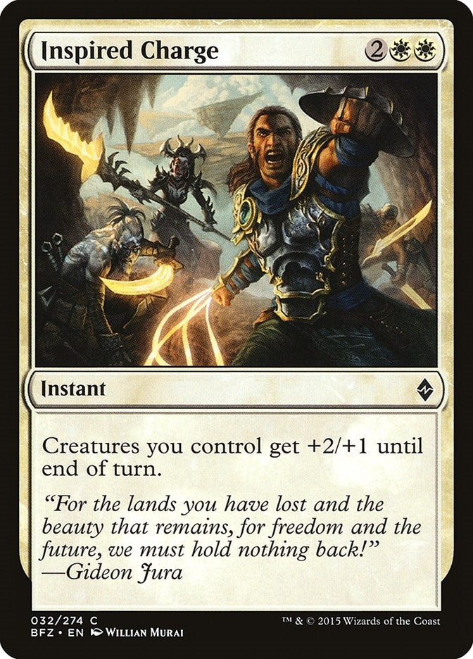 Image for Inspired Charge (32) [Battle for Zendikar] - Magic: The Gathering