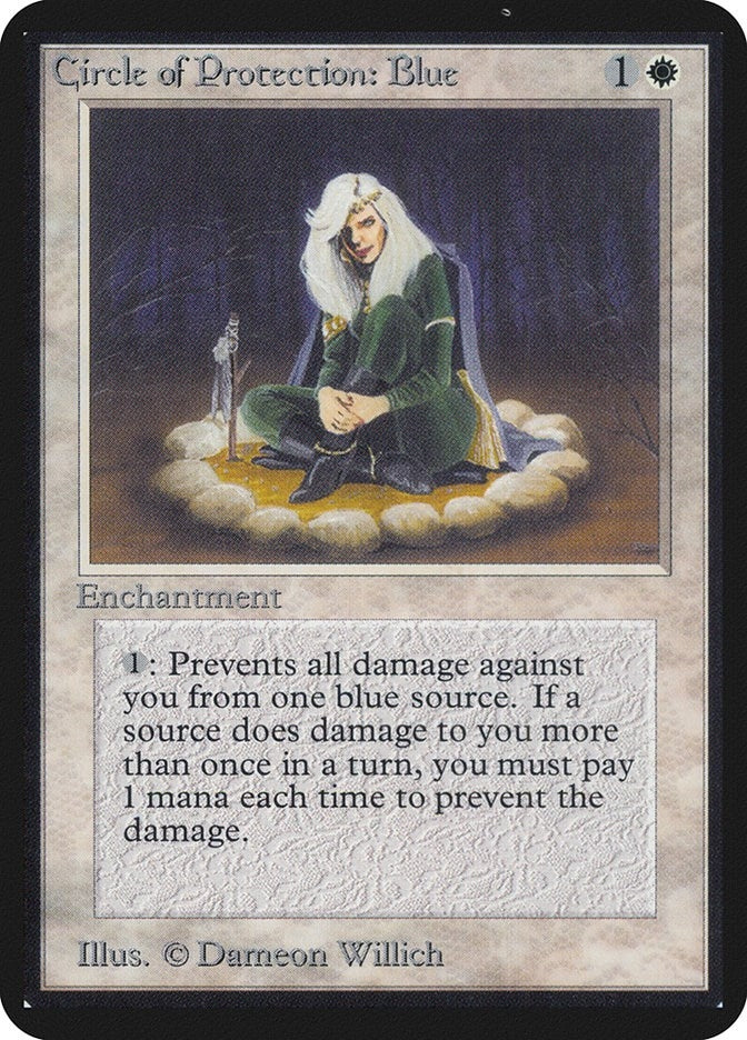 Image for Circle of Protection: Blue [Alpha Edition] - Magic: The Gathering