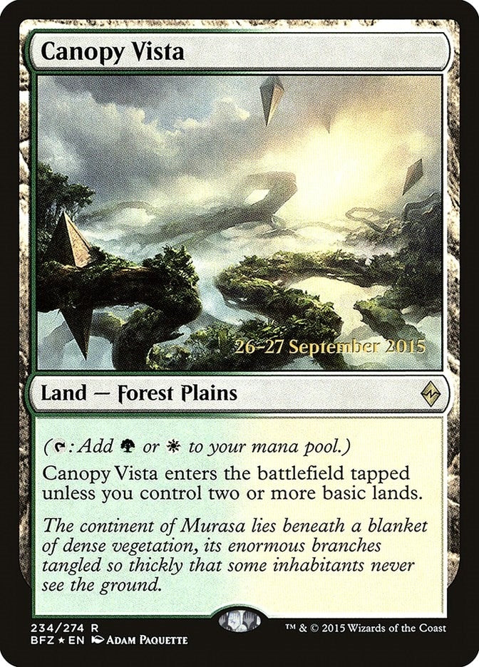 Image for Canopy Vista (234) [Prerelease Cards] - Magic: The Gathering