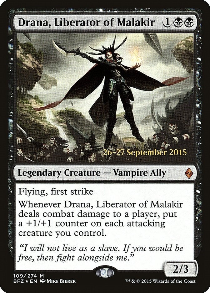 Image for Drana, Liberator of Malakir (109) [Prerelease Cards] - Magic: The Gathering