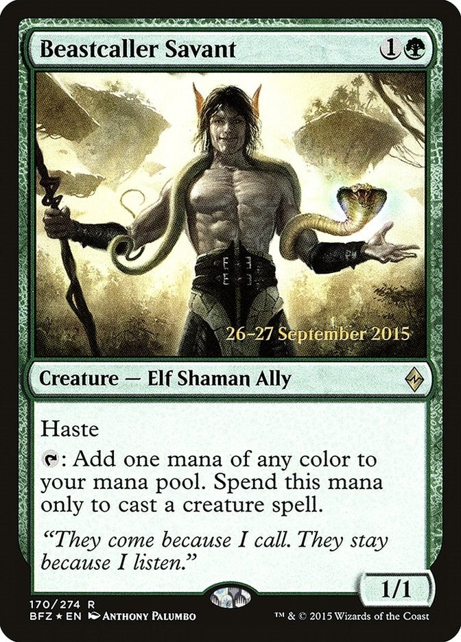 Image for Beastcaller Savant (170) [Prerelease Cards] - Magic: The Gathering