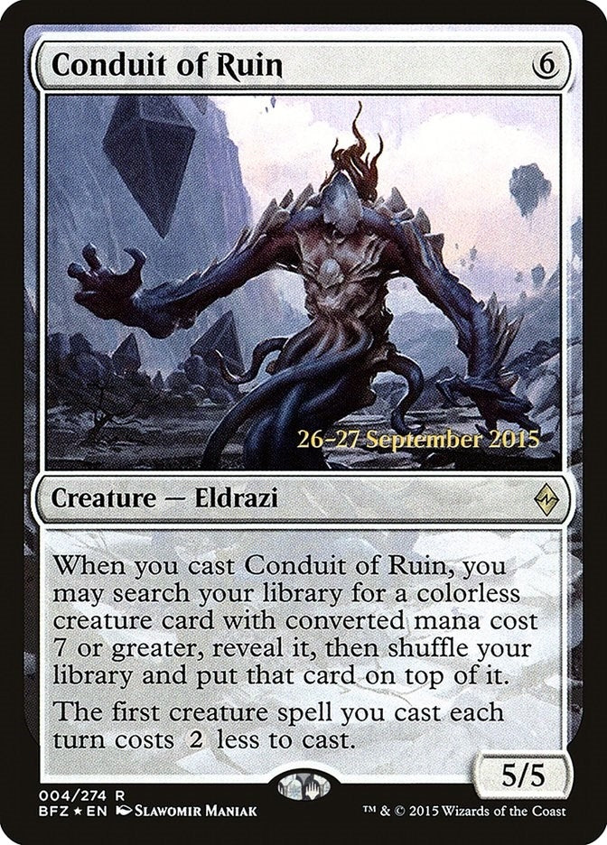 Image for Conduit of Ruin (4) [Prerelease Cards] - Magic: The Gathering