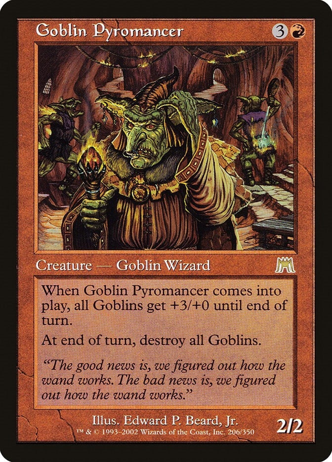 Image for Goblin Pyromancer (206) [Onslaught] - Magic: The Gathering