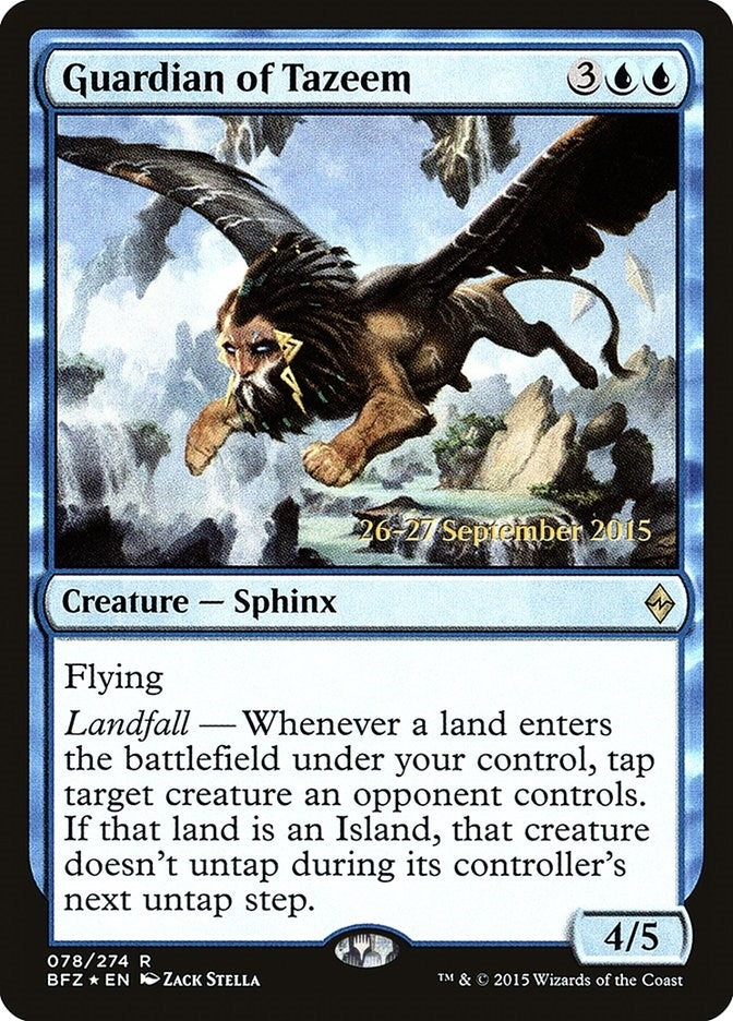 Image for Guardian of Tazeem (78) [Prerelease Cards] - Magic: The Gathering