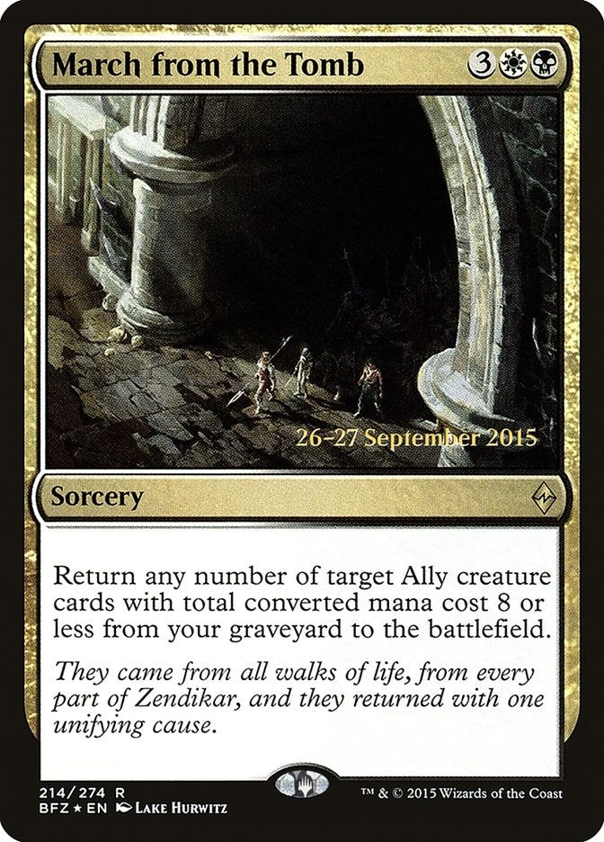 Image for March from the Tomb (214) [Prerelease Cards] - Magic: The Gathering