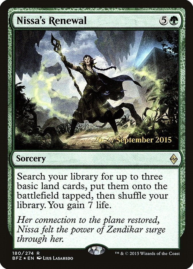 Image for Nissa's Renewal (180) [Prerelease Cards] - Magic: The Gathering