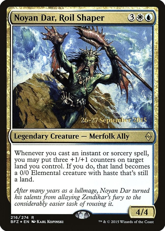 Image for Noyan Dar, Roil Shaper (216) [Prerelease Cards] - Magic: The Gathering