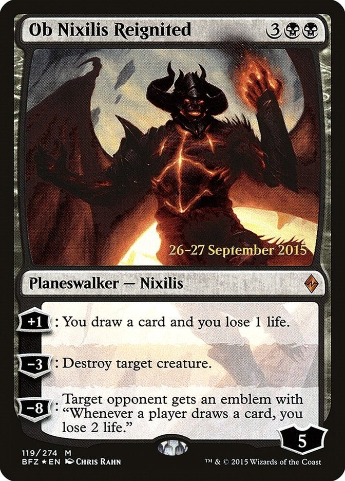 Image for Ob Nixilis Reignited (119) [Prerelease Cards] - Magic: The Gathering