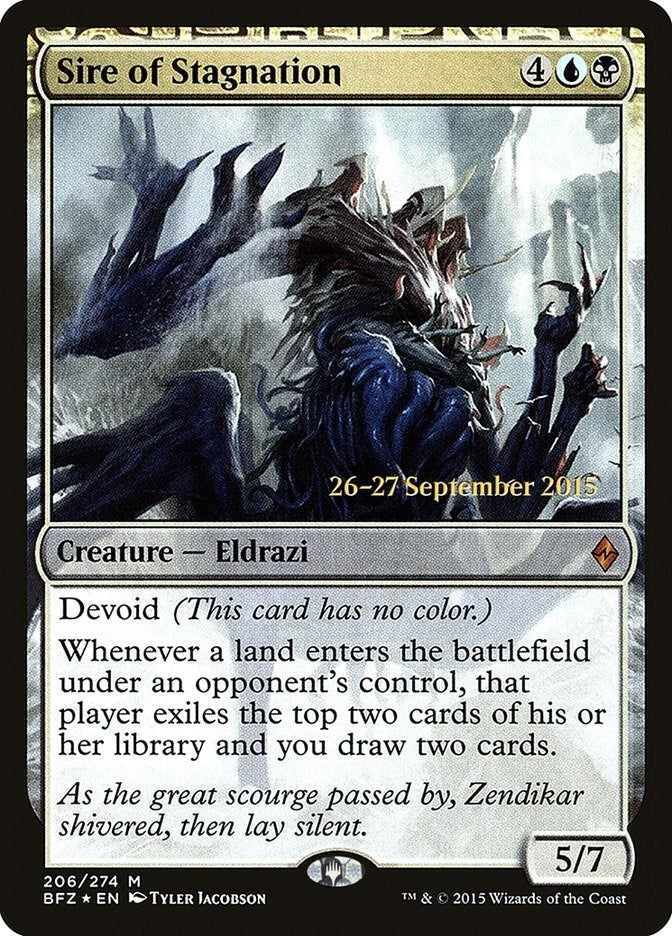 Image for Sire of Stagnation (206) [Prerelease Cards] - Magic: The Gathering