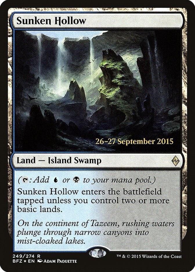 Image for Sunken Hollow (249) [Prerelease Cards] - Magic: The Gathering