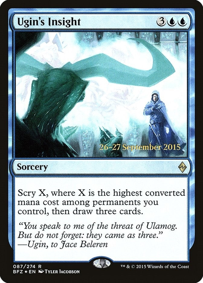 Image for Ugin's Insight (87) [Prerelease Cards] - Magic: The Gathering