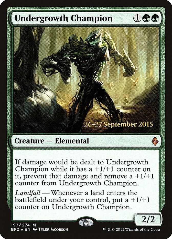Image for Undergrowth Champion (197) [Prerelease Cards] - Magic: The Gathering
