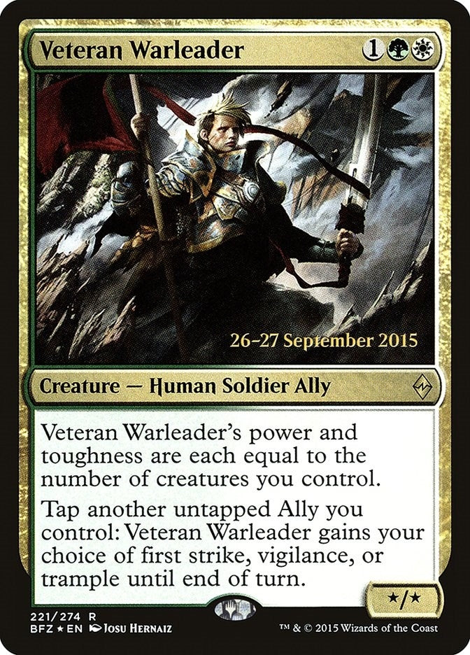 Image for Veteran Warleader (221) [Prerelease Cards] - Magic: The Gathering