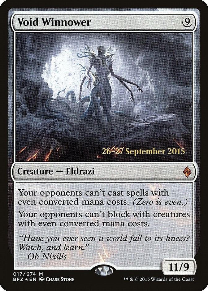 Image for Void Winnower (17) [Prerelease Cards] - Magic: The Gathering
