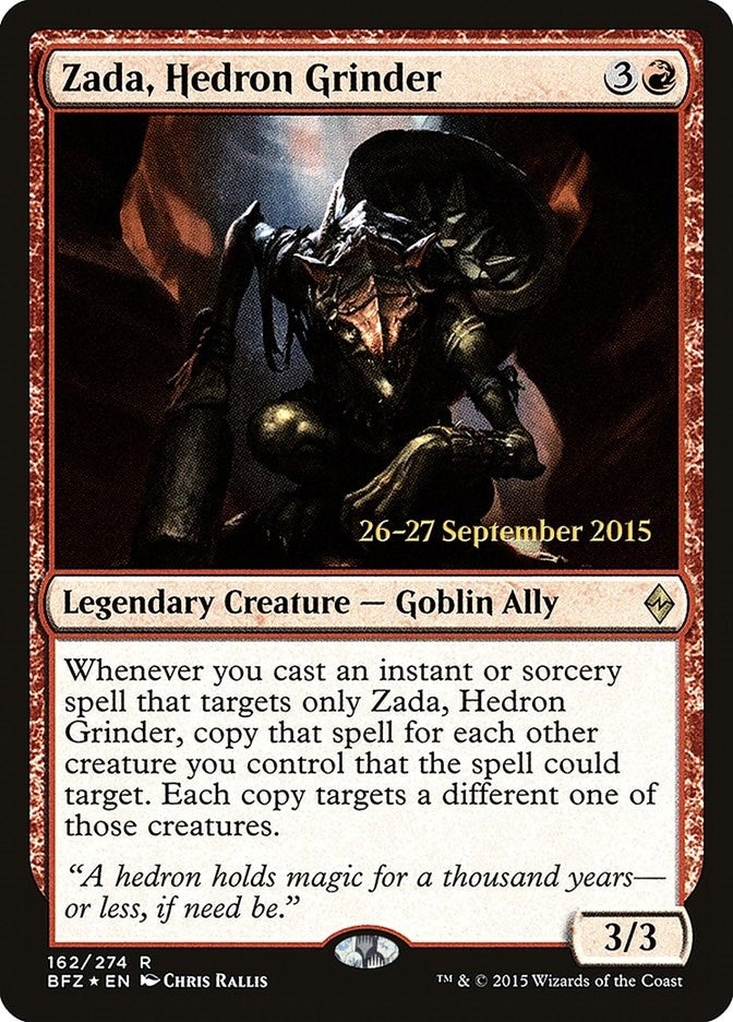 Image for Zada, Hedron Grinder (162) [Prerelease Cards] - Magic: The Gathering