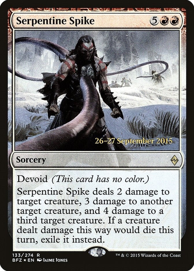 Image for Serpentine Spike (133) [Prerelease Cards] - Magic: The Gathering