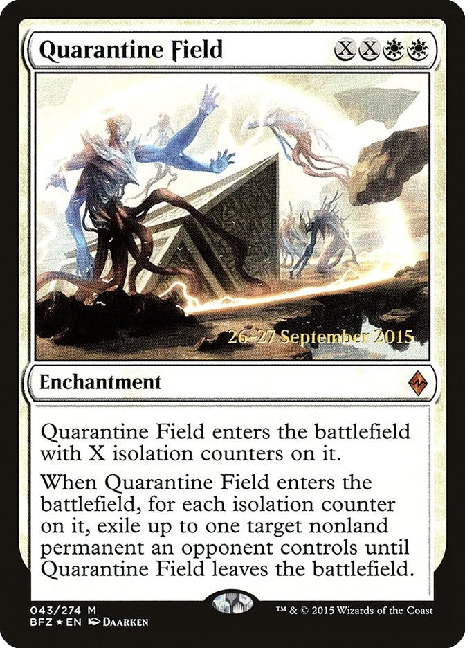 Image for Quarantine Field (43) [Prerelease Cards] - Magic: The Gathering
