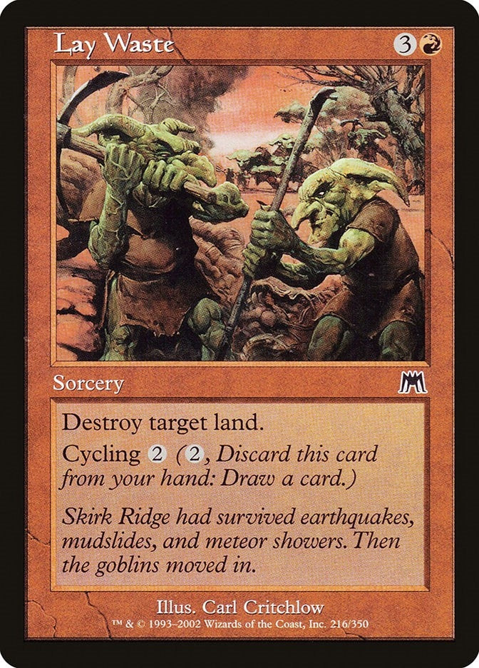 Image for Lay Waste (216) [Onslaught] - Magic: The Gathering
