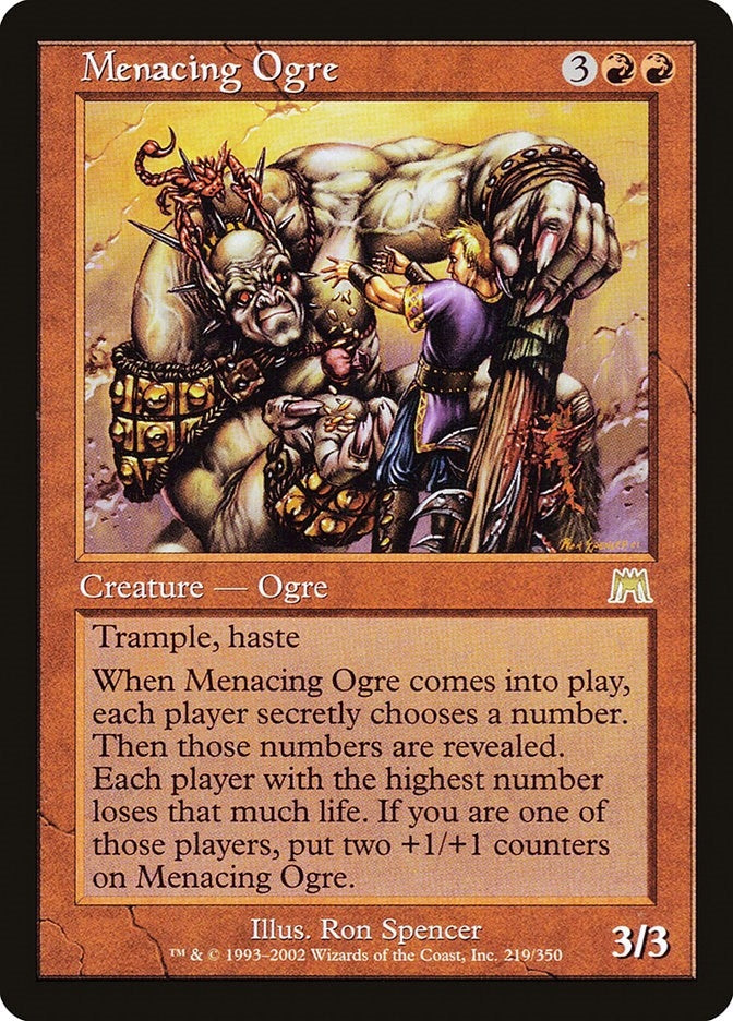 Image for Menacing Ogre (219) [Onslaught] - Magic: The Gathering