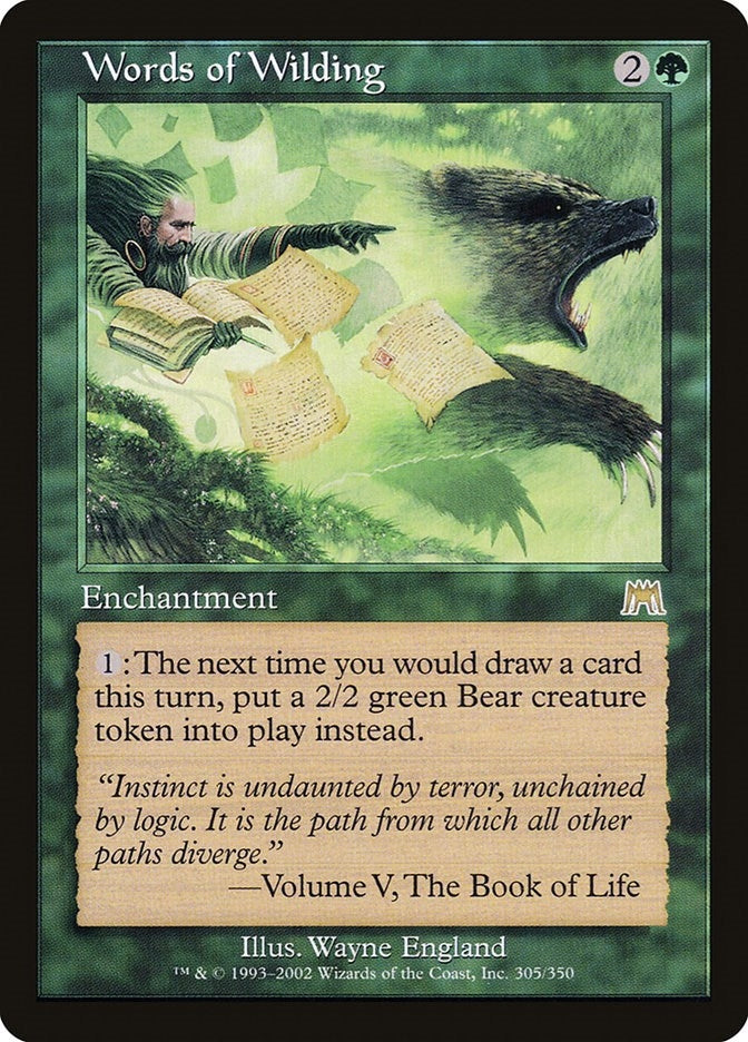Image for Words of Wilding (305) [Onslaught] - Magic: The Gathering