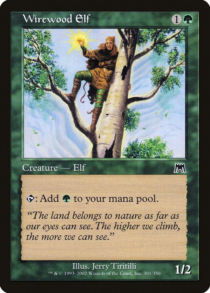 Image for Wirewood Elf (301) [Onslaught] - Magic: The Gathering