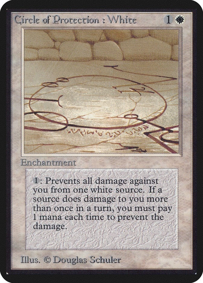Image for Circle of Protection: White [Alpha Edition] - Magic: The Gathering