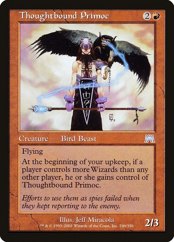 Image for Thoughtbound Primoc (240) [Onslaught] - Magic: The Gathering