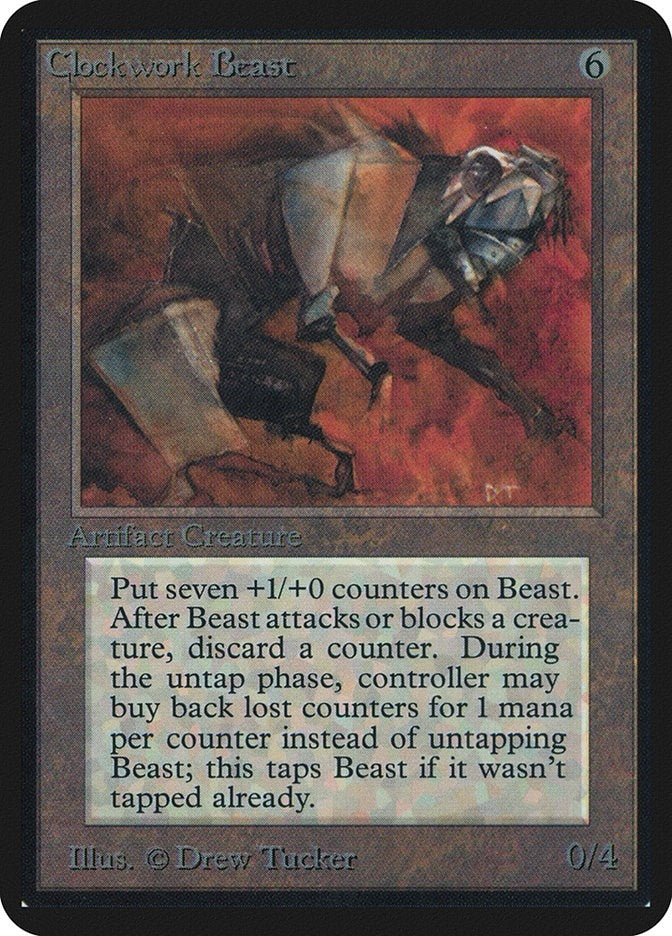 Image for Clockwork Beast [Alpha Edition] - Magic: The Gathering