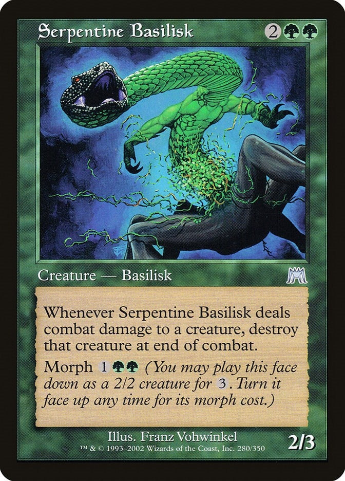 Image for Serpentine Basilisk (280) [Onslaught] - Magic: The Gathering
