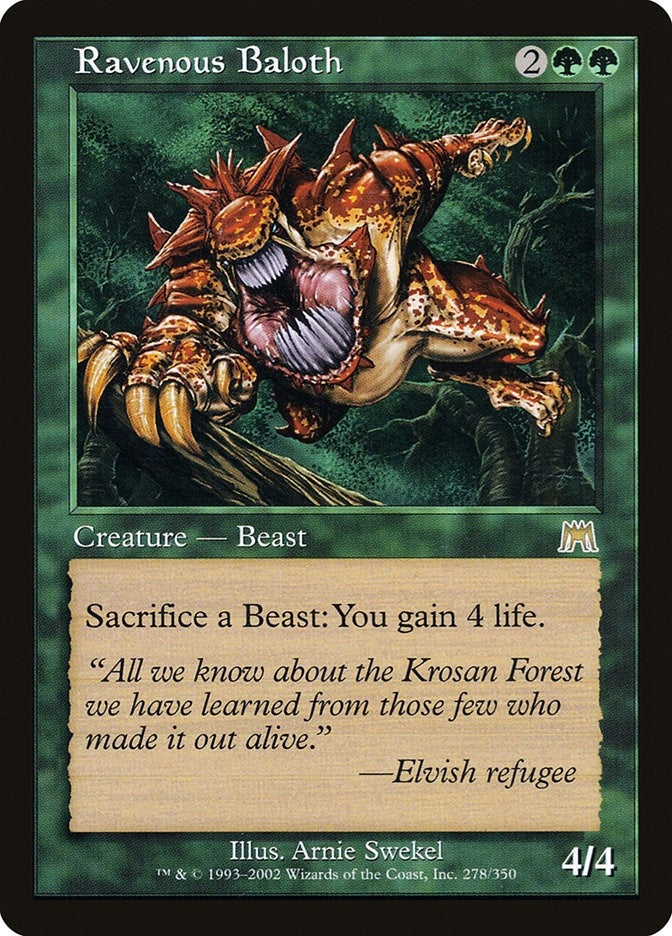 Image for Ravenous Baloth (278) [Onslaught] - Magic: The Gathering