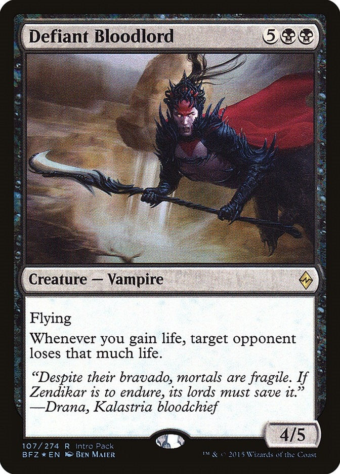 Image for Defiant Bloodlord (107) [Unique and Miscellaneous Promos] - Magic: The Gathering