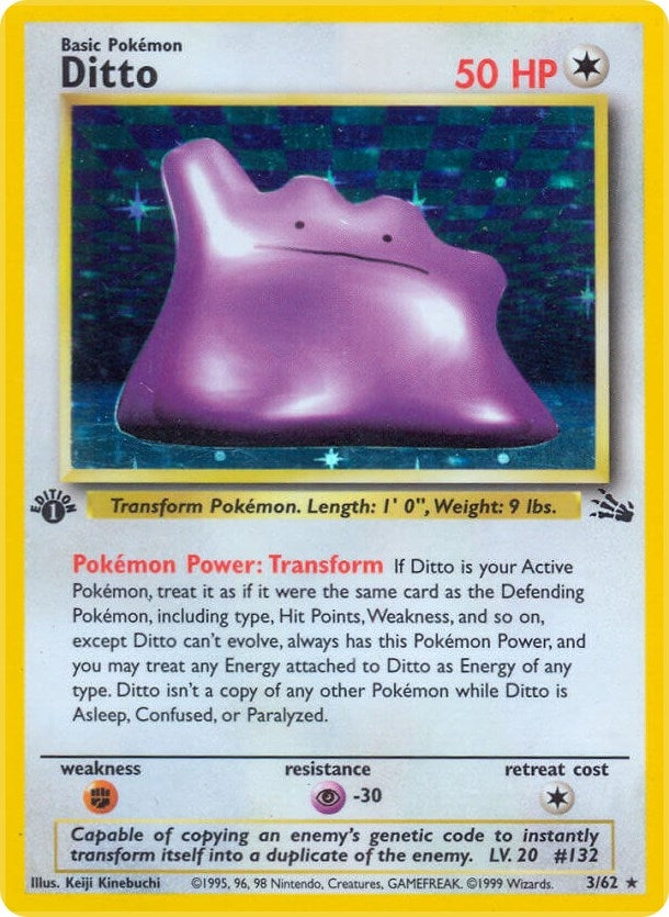 Image for Ditto (3) (03/62) [Fossil] - Pokemon