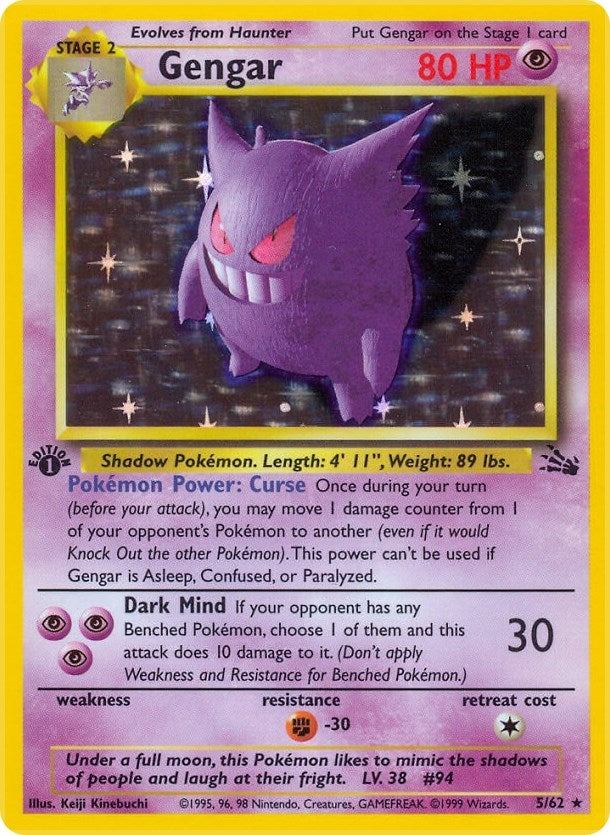 Image for Gengar (5) (05/62) [Fossil] - Pokemon