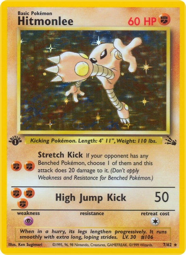 Image for Hitmonlee (7) (07/62) [Fossil] - Pokemon